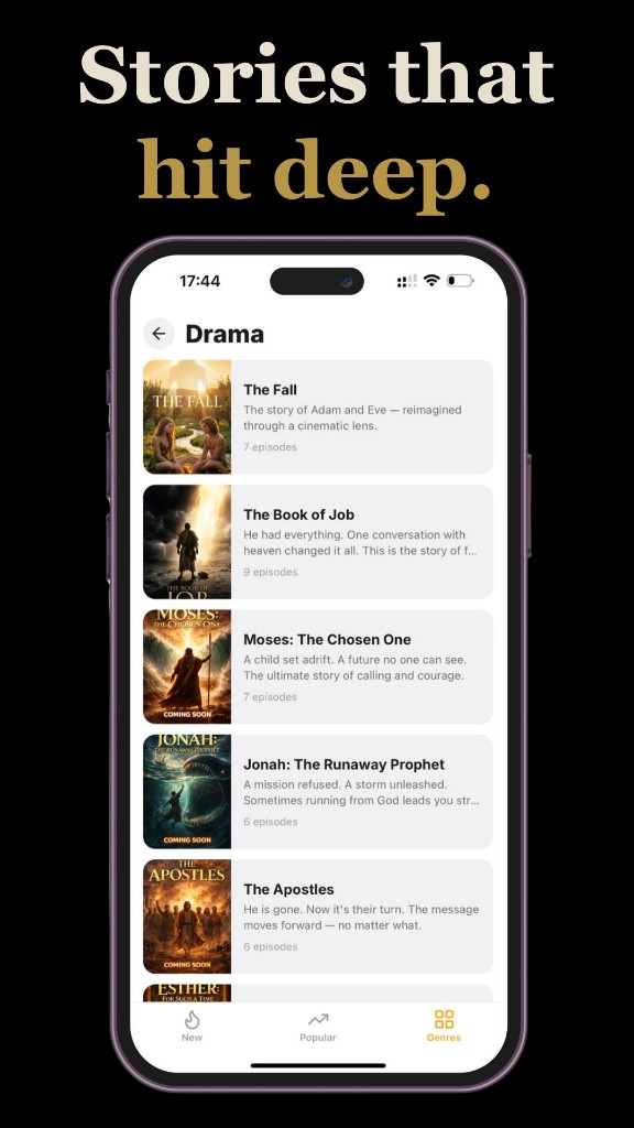 Stories that hit deep. — Drama catalog