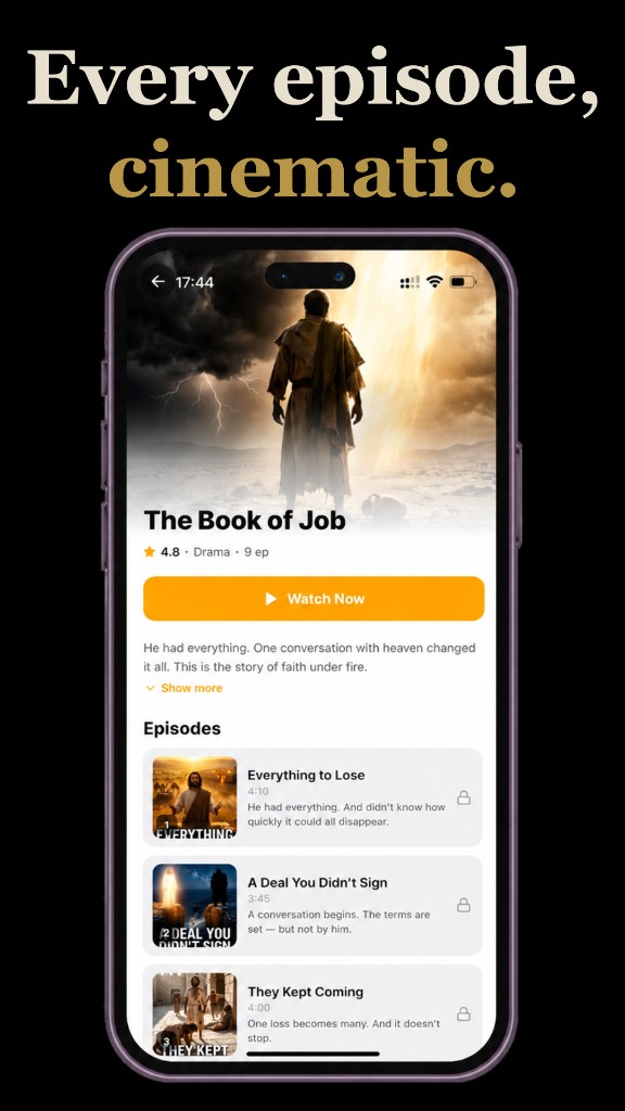 Every episode, cinematic. — The Book of Job